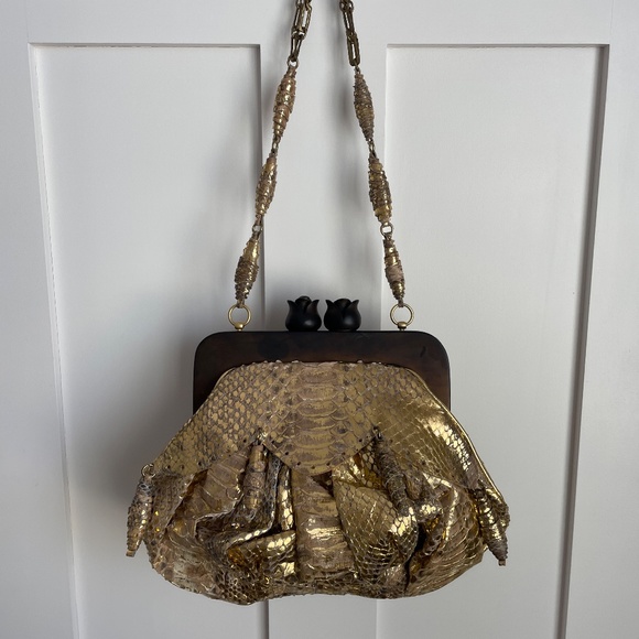 Anthony Luciano Bags Vintage Anthony Luciano Gold Alligator Skin
